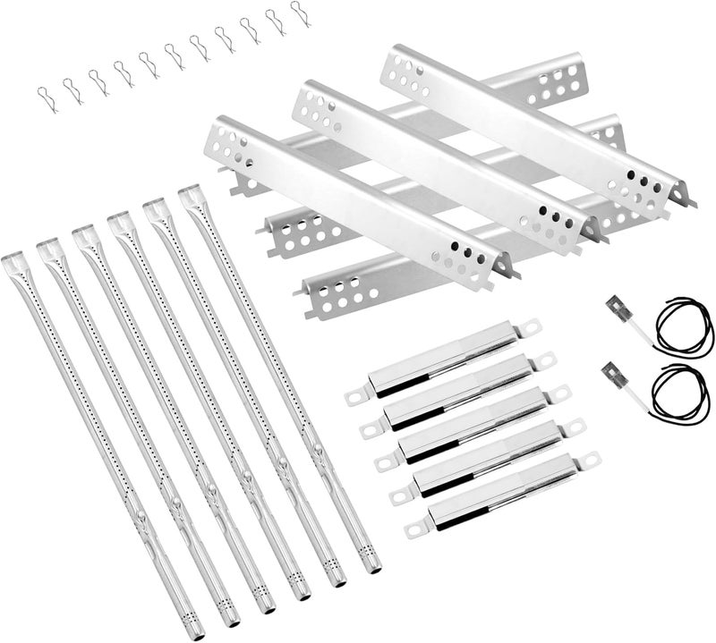 COGRICHBF 463244819 Grill Replacement Parts for Charbroil Performance 6 Burner 463244819, 463276517, 5 Burner 463347519, 4 Burner 463342119, 463347017, G470-5200-W1 Burner, G470-0004-W1A Heat Plate, Crossover - Image 1